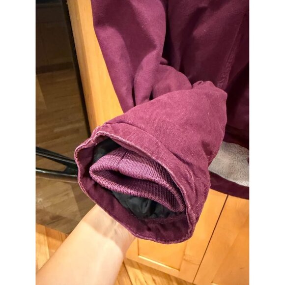 Berne Sherpa lined canvas coat- Womens XL/Tall. See damage on back - Picture 4 of 9